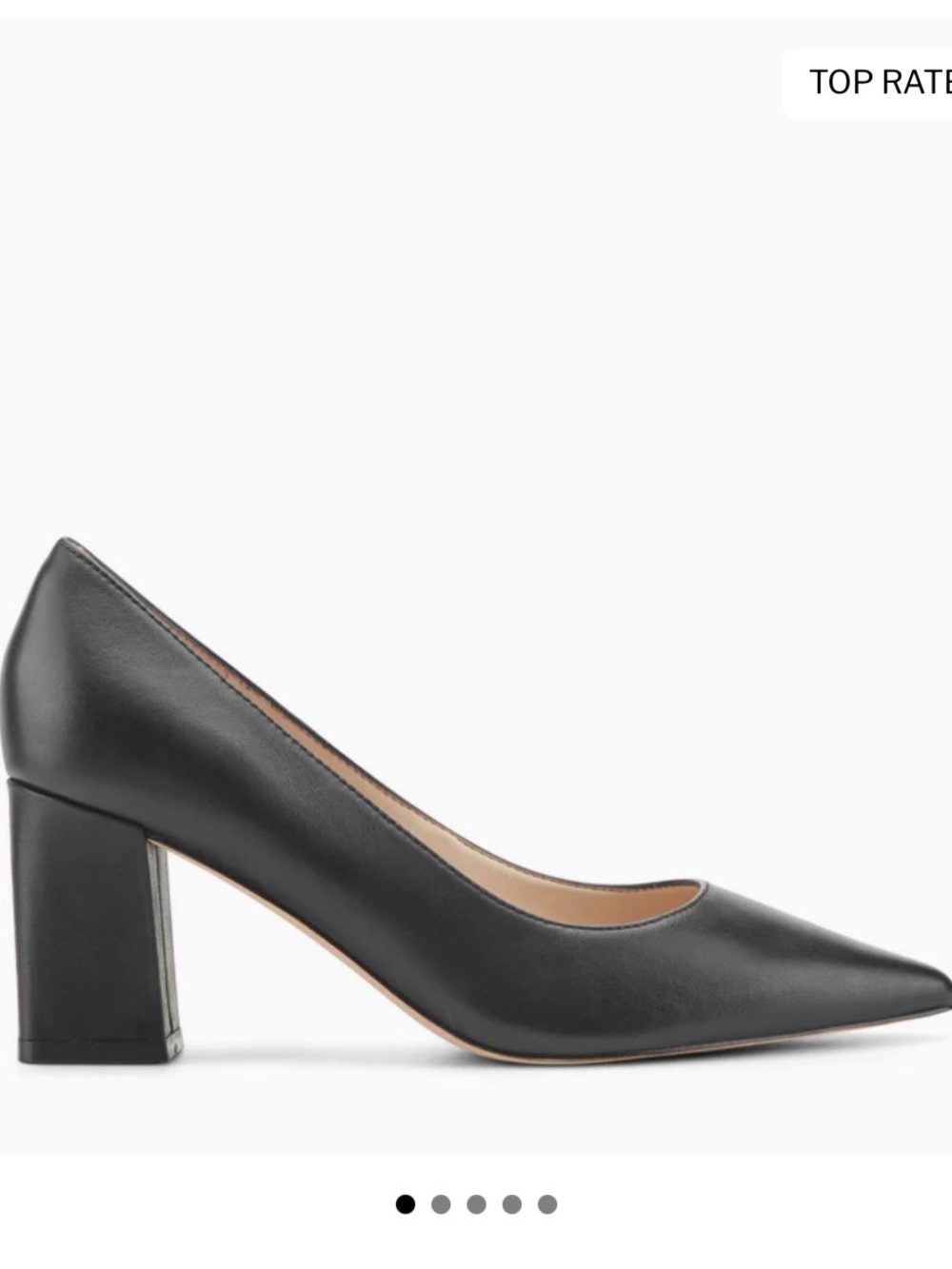 Marc Fisher Zala Block Heel Pointy Toe Pump in Black